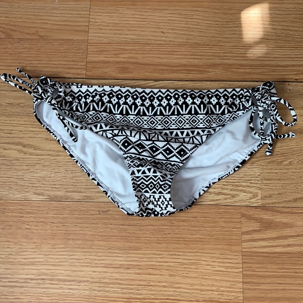 Black and White Bikini Bottoms